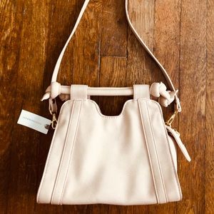 NWT Leather Anthropologie Baby Pink Purse 🌸